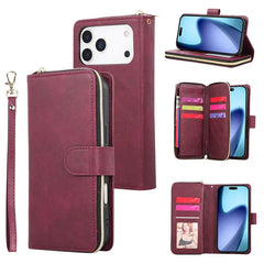 Ibaroy Classic Wallet Phone Case, 9 Card Slots, Premium Leather, Credit Card Holder, Shockproof Case